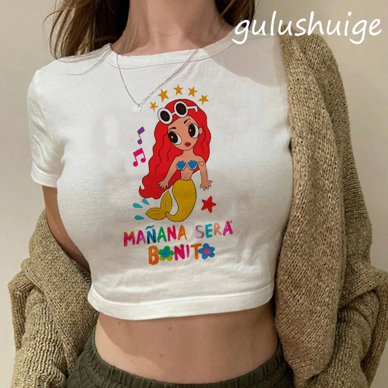 90s Manana Sera Bonito Bichota Karol G T Shirt  Crop Top