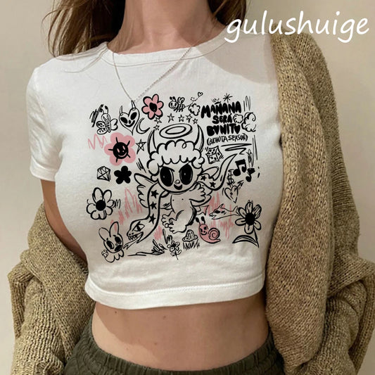 90s Manana Sera Bonito Bichota Karol G T Shirt  Crop Top